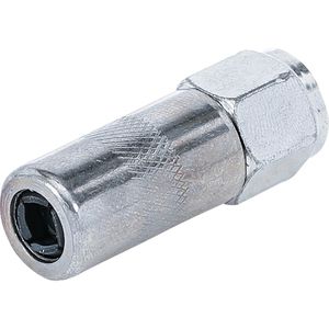 BGS-technic Fettpressenmundstück 3143, gerade, 4 Backen, verzinkt, Gewinde 1/8 Zoll PT