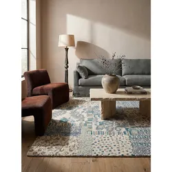 Wollteppich Boho Blau 160 x 230 cm - SOAR   Kadima Design