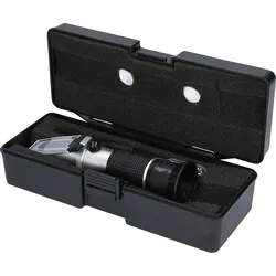 KS TOOLS Refraktometer - optisches Prüfgerät für Batterieflüssigkeit Frostschutzmittel und AdBlue-Zusätze - 550.1285