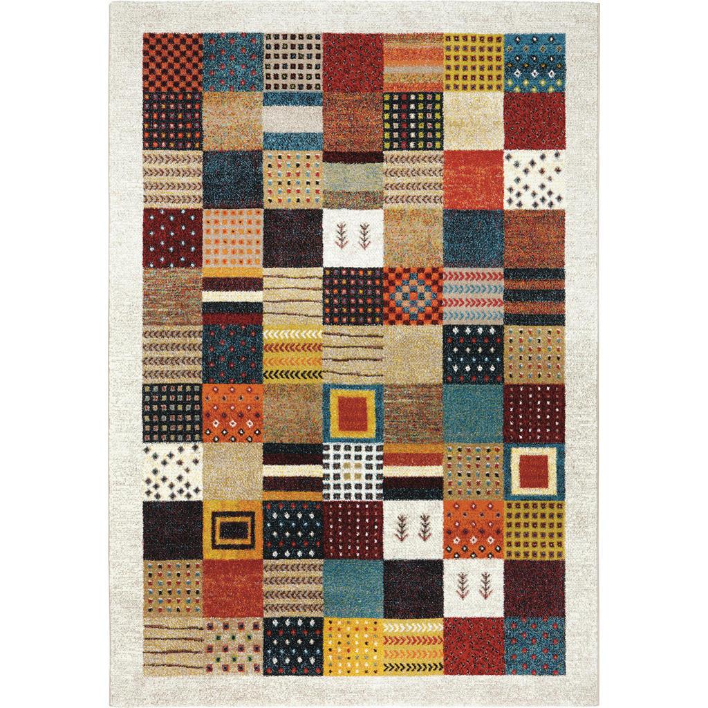 Novel Webteppich Cassandra , Mehrfarbig , Textil , Vintage , rechteckig , 133x190 cm , Textiles Vertrauen - Oeko-Tex® , In verschiedenen Grössen erhältlich , Teppiche & Böden, Teppich, Webteppich