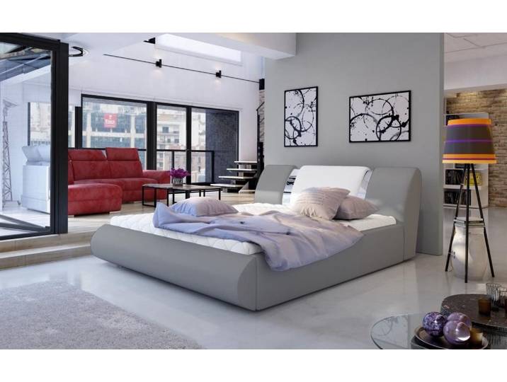 Xlmoebel Polsterbett Boxspringbett in Schwarz und Weiß mit eleganter Ästhetik, Hergestellt in Europa