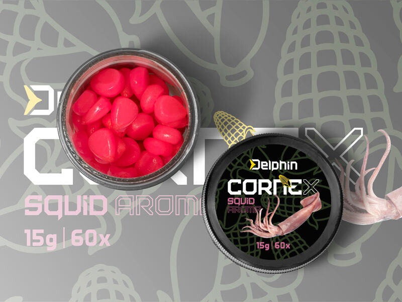Appât artificiel Delphin CorneX Pop Up / 60psc Calmar Calmar