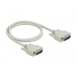 Delock Seriell Anschlusskabel [1x D-SUB-Stecker 15pol. - 1x D-SUB-Stecker 15pol.] 1 m Beige 85975