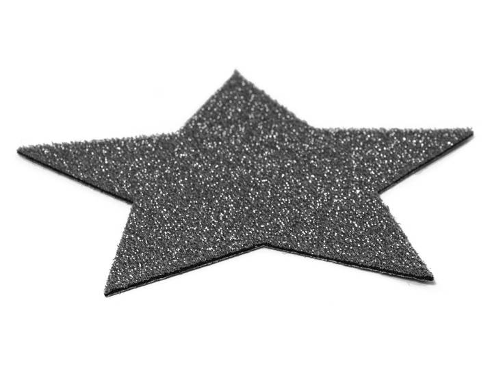 Platzset Stern, Weihnachtsdeko , grau (anthrazit), B:29,5cm H:3mm L:29,5cm, PRIMAFLOR-IDEEN IN TEXTIL, Platzsets, Platzset, auch ideal als Untersetzer oder Dekoration, Grösse 29,5 cm