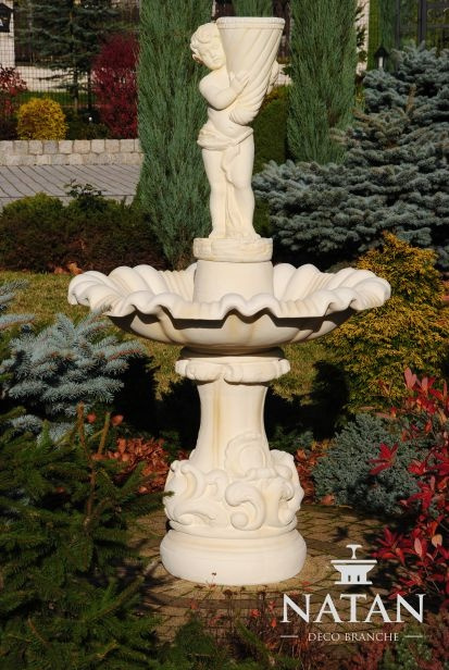 Springbrunnen Garten Teich Brunnen Steinbrunnen Stein Gartenbrunnen Fontaine