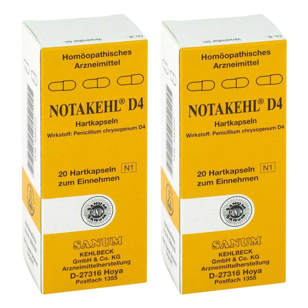 SANUM-KEHLBECK GmbH & Co. KG Notakehl D4 Kapseln 08104580
