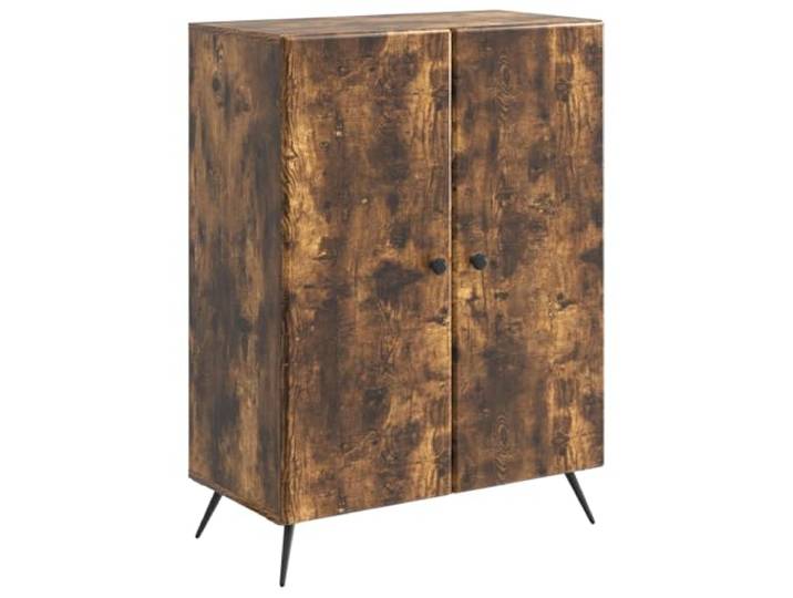 GFMGUEMV Sideboard Geräucherte Eiche 66 x 34,5 x 90 cm Holzwerkstoff Geräucherte Eiche Optik, Holzwerkstoff, vielseitig nutzbar, pflegeleichte Oberfläche, Montage erforderlich