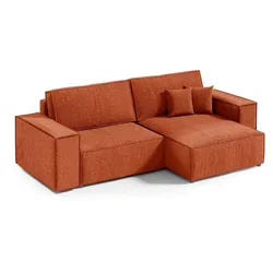 ECKSOFA Isaac 3 Sitzplätze Orange