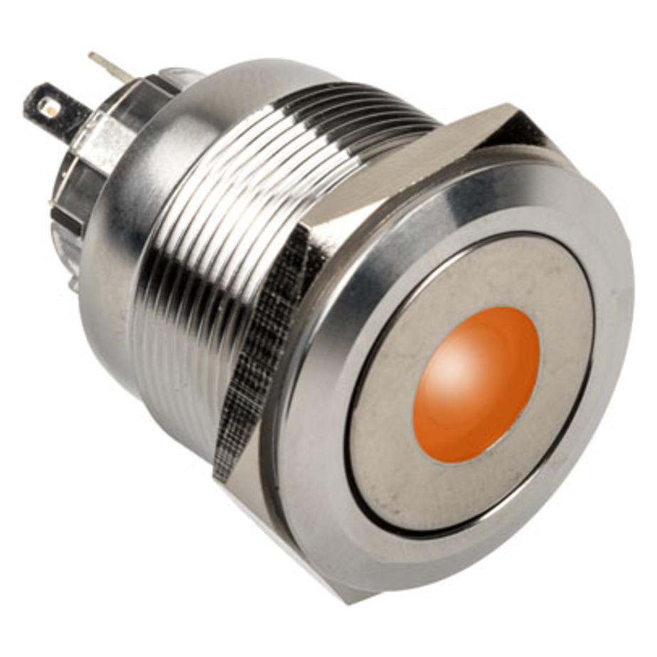 DimasTech Vandalismustaster 25mm, Silverline Dot - RGB (PD216)