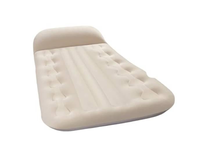 DHBVGAUE Auto Matratze Kofferraum Matratze Aufblasbares Auto-Rückenbett Tragbare Schlafmatratzenauflage mit dickem Luftkissen(Beige Flannelette)