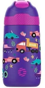 Uplifted Finds Cartoon Pattern Portable Kids Water Bottle 350ml Stainless Steel Thermo Cup For Travel purple