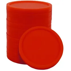 CombiCraft Ø23mm Wertmarken oder Einkaufswagenchips 1€ Format in Rot - 500 Stück