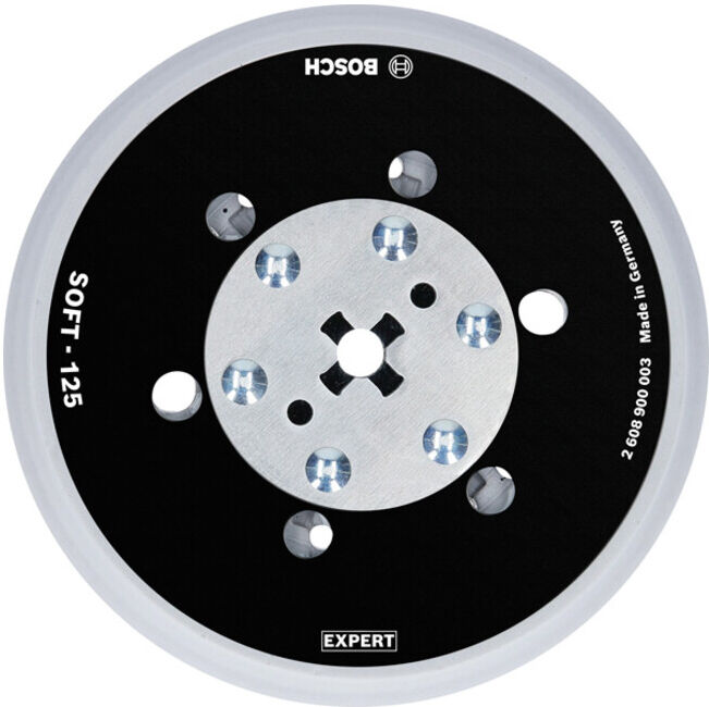 BOSCH Expert Multihole (Expert Multihole) Tampon support universel, 125 mm, souple (2608900003)