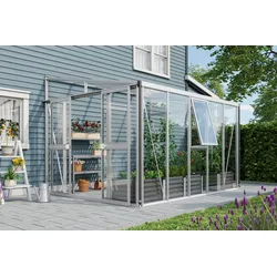 Vitavia Aktionsangebot (inkl. 100 Euro Zubehör): Anlehn-Gewächshaus "Athena 8600",aluminium,8,6 m2