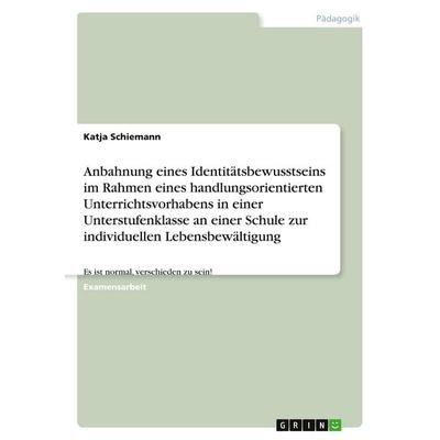 Anbahnung eines Identitätsbewusstseins im Rahmen eines handlungsorientierten Unterrichtsvorhabens in einer Unterstufenklasse an einer Schule zur