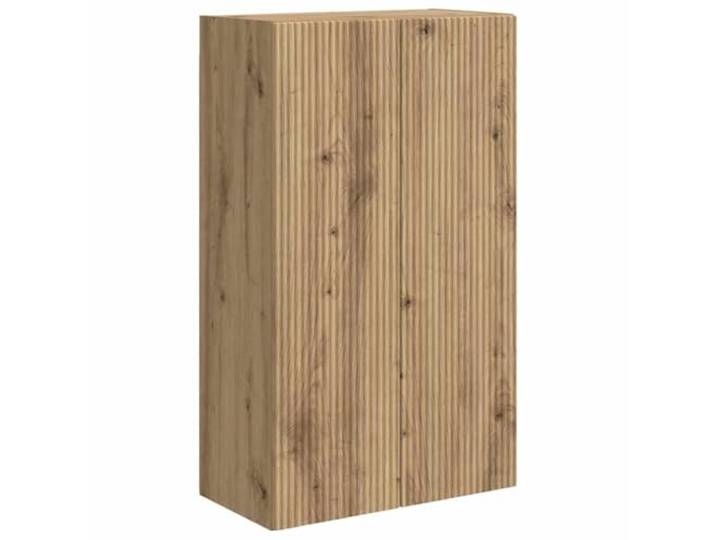 LMTYOENFG TV-Wandschrank Artisan-Eiche 59,5x31x100 cm Holzwerkstoff Platzsparende Wandmontage für das Wohnzimmer mit 2 Pendeltüren und viel Stauraum für Mediengeräte im Holzdesign.