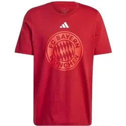 ADIDAS Herren Fanshirt FC Bayern München DNA Graphic, Größe L in Rot Rot