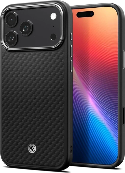 Spigen Enzo Aramid T Black Silver iPhone 17 Pro Max