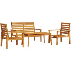 vidaXL 4-tlg. Garten-Lounge-Set Massivholz Akazie