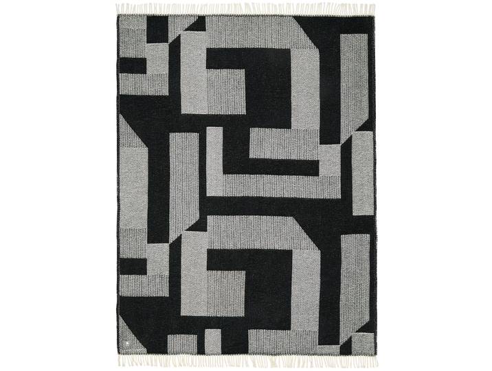 Wohndecke MUSTERRING Slow , schwarz, B:140cm L:200cm, 50% Baumwolle, 50% Polyester, Wohndecken, Wohndecke, mit hohem Baumwollanteil