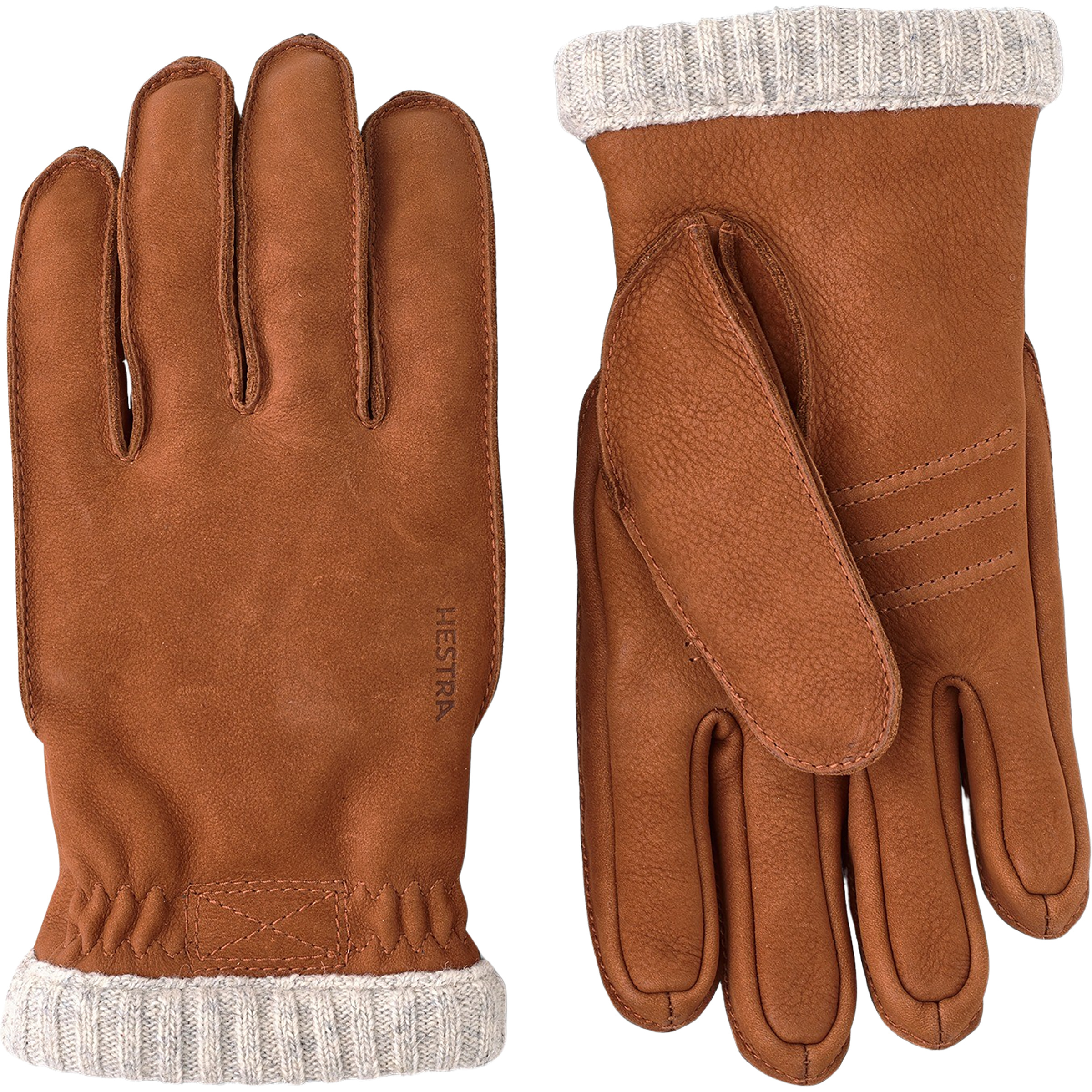 Hestra Joar Nubuck Herren Fingerhandschuhe braun Größe 7 Lifestyle Isolierend Primaloft
