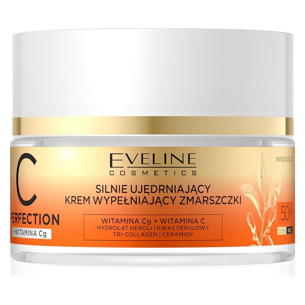Eveline C Perfection Stark straffende faltenauffüllende Creme 50+ Tag & Nacht (Augenpflege Fluid, 50 ml, Tag + Nacht) (25009049)