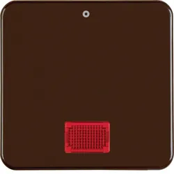 Berker 155801 Wippe mit roter Linse und Aufdruck “0“ wg Up IP44 braun, glänzend