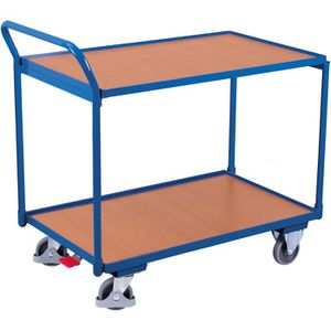 VARIOfit Tischwagen sw-500.500, 2 Etagen, Tragkraft 250kg, 835 x 490 mm