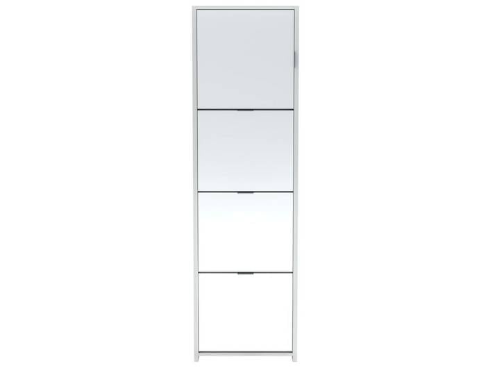 Meuble à chaussures avec miroir VEGAS blanc