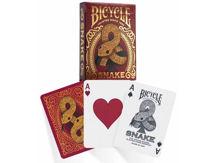 Bicycle Snake - Pokerkaarten - Gouden folie - 88 x 63 mm