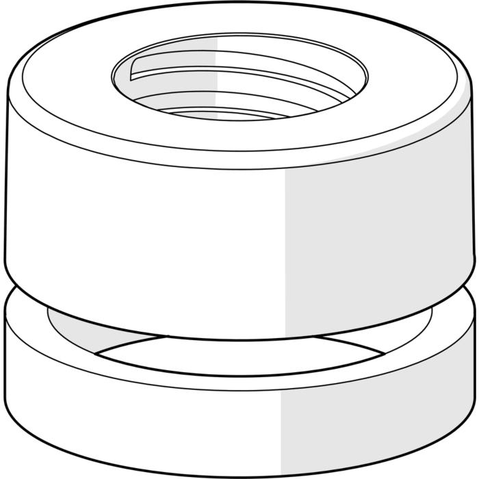Hansa Rosette komplett chrom Compact 59913432