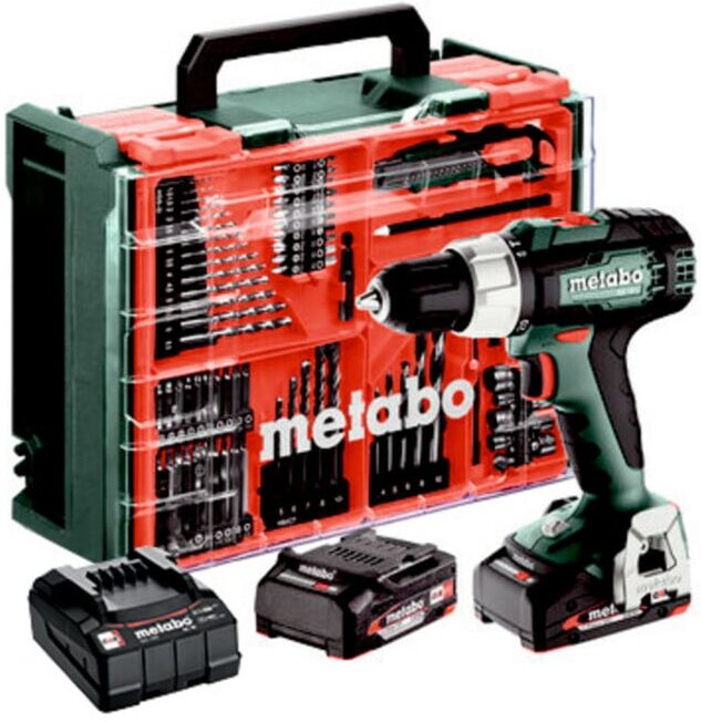 Metabo Perceuse-visseuse à percussion sans fil SB 18 L Set (614053710), coffret plastique (614053710)