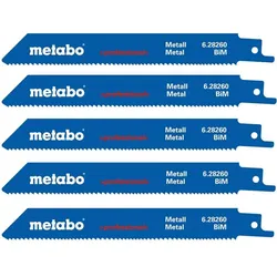 Metabo Säbelsägeblätter 150mm für Metall 5 Stk Säbelsägeblatt baugleich S 925 VF