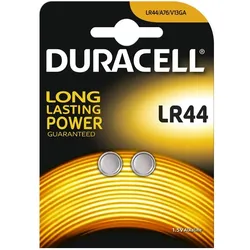 Duracell Knopfzellen LR44B2 Batterien 4LR44 1,5 V Alkali 2 Stück
