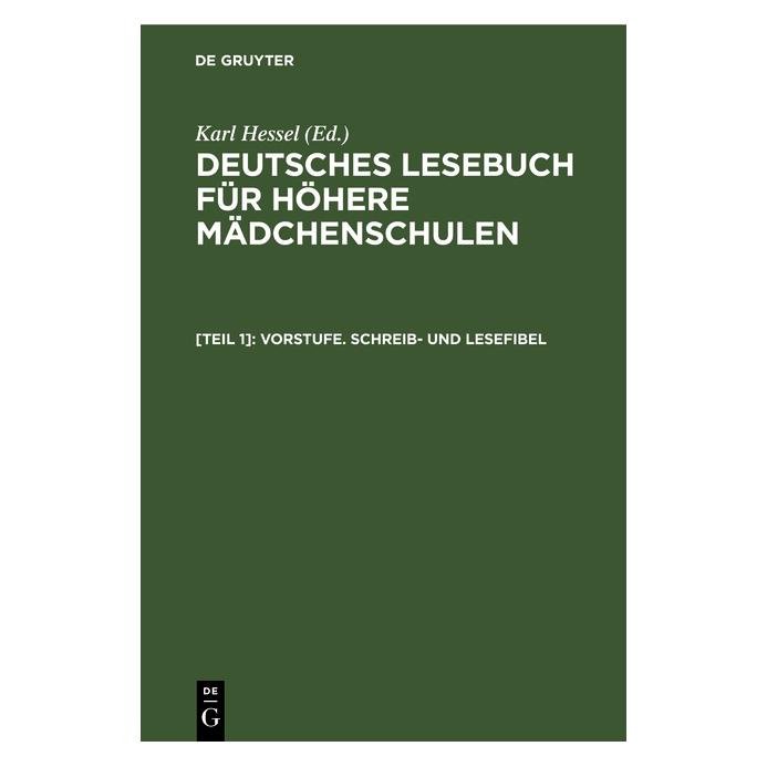 De Gruyter Vorstufe. Schreib- und Lesefibel (Deutsch, Hardcover) (67780246)