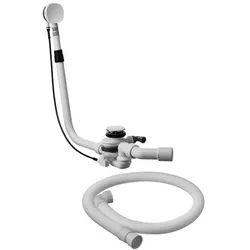 Duravit Ab- und Überlaufgarnitur 791235000001000 mit Bodenzulauf, lange Ausführung, chrom