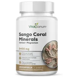 VitaSanum® Sango Coral Minerals – Calcium + Magnesium 2.400 mg pro Tagesportion (4 Kapseln)