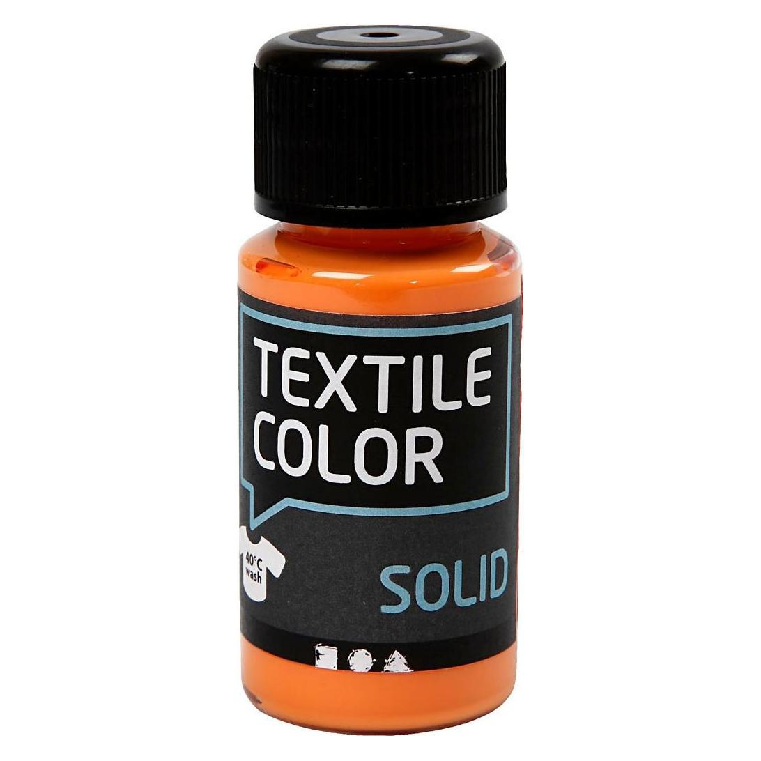 Creativ Company Textile Color Deckende Textilfarbe - Orange, 50 ml (50 ml) (34222)