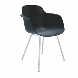 Infiniti Stuhl Sicla 4 Legs Kunststoff Schwarz