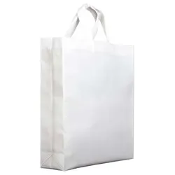 MONOUSO - Vliesstofftasche PREMIUM Kurzen Griffen Weiße 25+10x30cm (25 Stück)