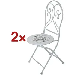 Garden Pleasure 2-tlg. Garten-Klappstuhl-Set »Bayo« silber, 93 cm
