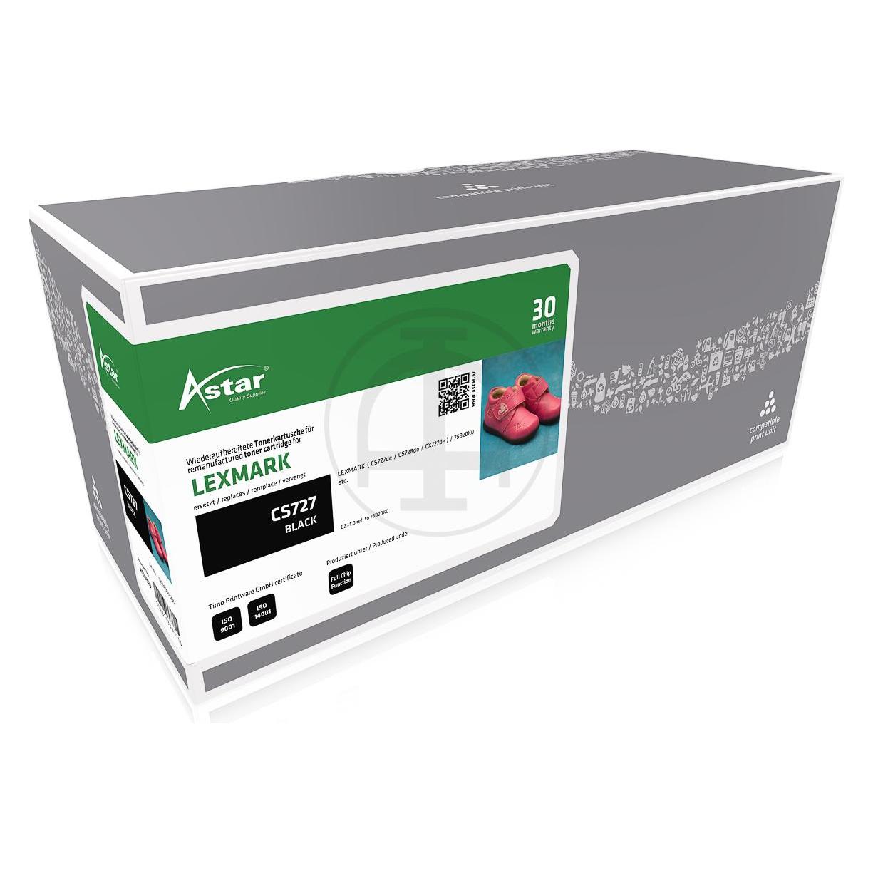 Astar AS20329 LEXMARK 75B20K0 CS/CX Toner black rebuilt 13.000Seiten (AS20329)