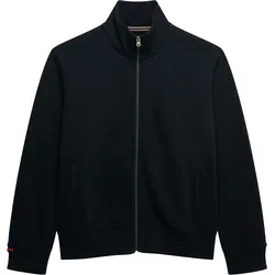 Superdry Herren Sweatjacke - Essential Logo Track Top, Stehkragen, Logo Dunkelblau / XL