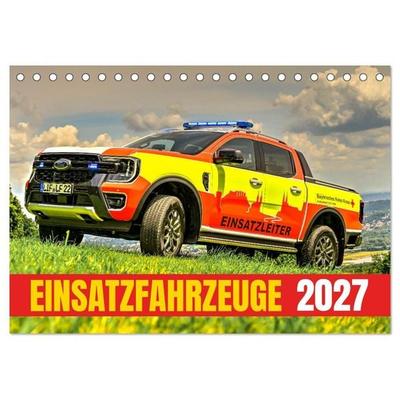 Einsatzfahrzeuge 112 (Tischkalender 2027 DIN A5 quer), CALVENDO Monatskalender