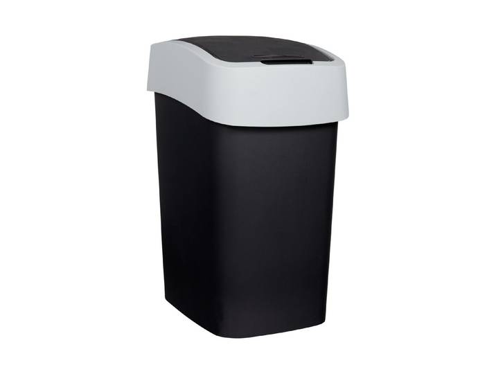 Curver Abfalleimer Flip Bin Grau 47 × 26 × 34 cm 25 l