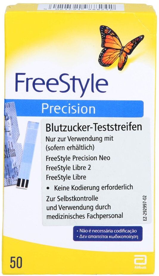 Freestyle Precision Blutzucker Teststr.o.codierung 50stk