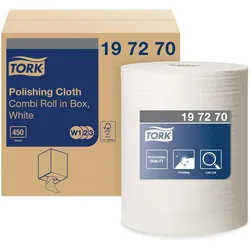 Tork Polishing Cloth White 1x171, Reinigungsutensil, Weiss