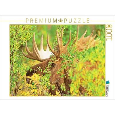 CALVENDO Puzzle Der Elch: König der Hirsche | 1000 Teile Lege-Größe 64x48cm Foto-Puzzle für glückliche Stunden