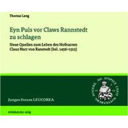 Eyn Puls vor Claws Rannstedt zu schlagen, Fachbücher von Thomas Lang