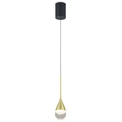 Helestra LED-Pendelleuchte Deep Aluminium Gold, Schwarz Gold /
